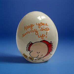 Vintage Ziggy Ceramic Egg Shaped 2” Keep Your Sunny Side Up